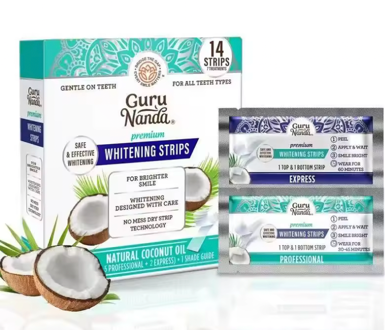 GuruNanda Teeth Whitening Strips — 14 Strips