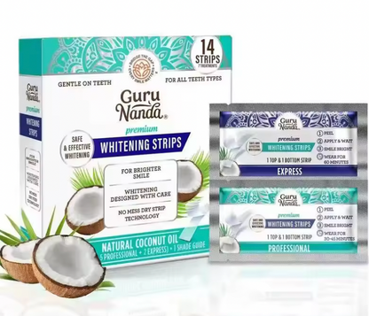 GuruNanda Teeth Whitening Strips — 14 Strips