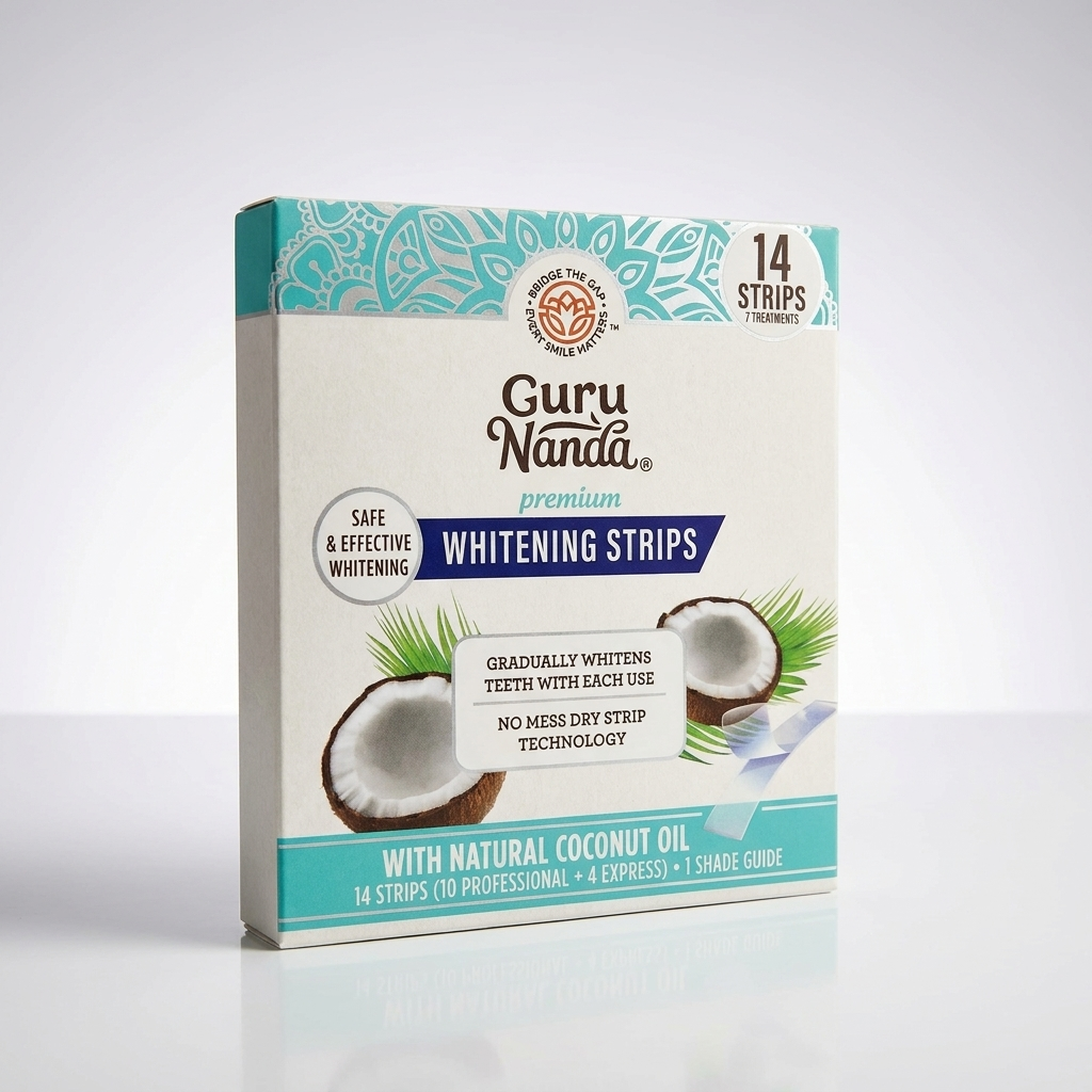 GuruNanda Teeth Whitening Strips — 14 Strips